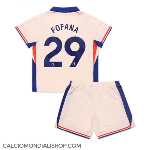 Maglie da calcio Chelsea Wesley Fofana #29 Seconda Maglia Bambino 2024-25 Manica Corta (+ Pantaloni corti)